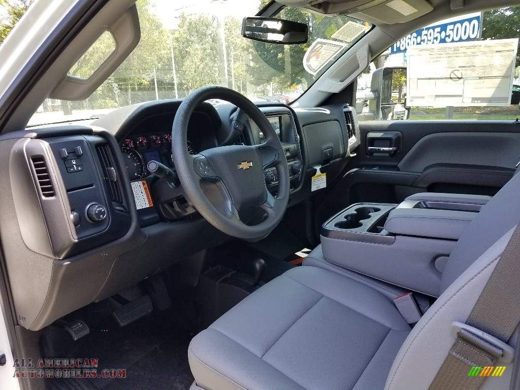 2017 Silverado 3500HD Work Truck Regular Cab 4x4 - Summit White / Dark Ash/Jet Black photo #7