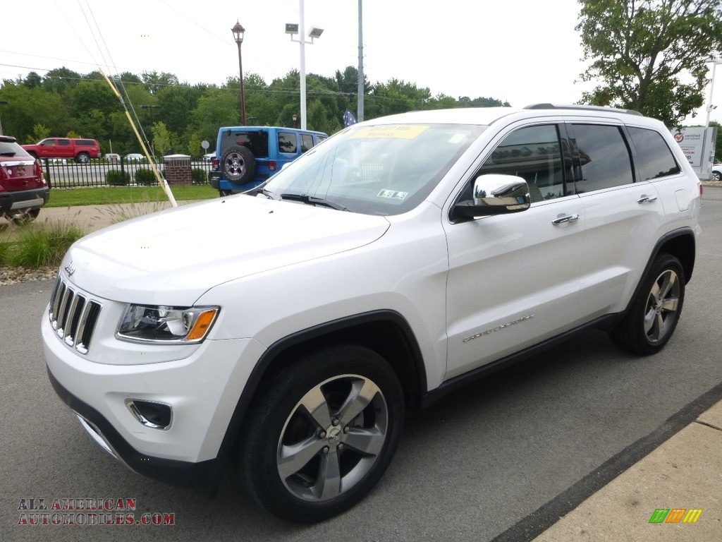 2015 Grand Cherokee Limited 4x4 - Bright White / Black/Light Frost Beige photo #5