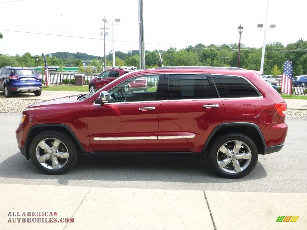 2012 Grand Cherokee Limited 4x4 - Deep Cherry Red Crystal Pearl / Black/Light Frost Beige photo #6