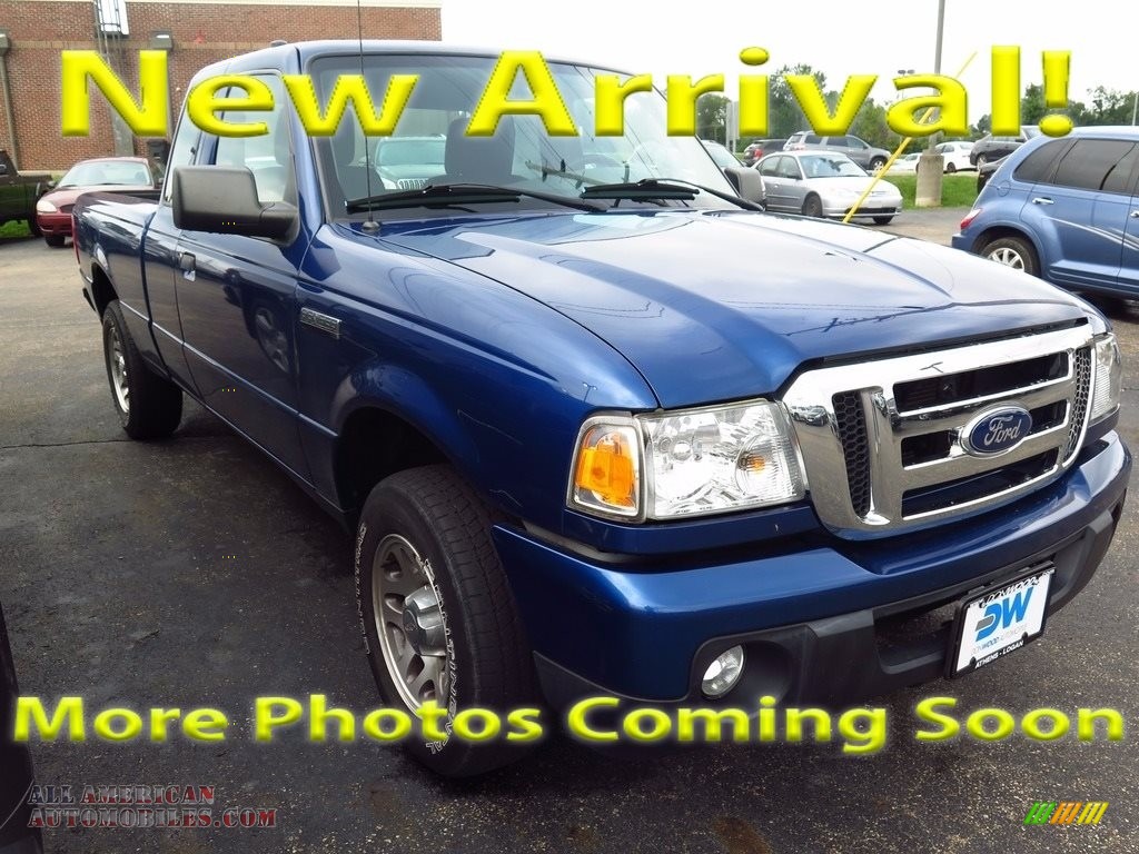 2010 Ranger XLT SuperCab - Vista Blue Metallic / Medium Dark Flint photo #1