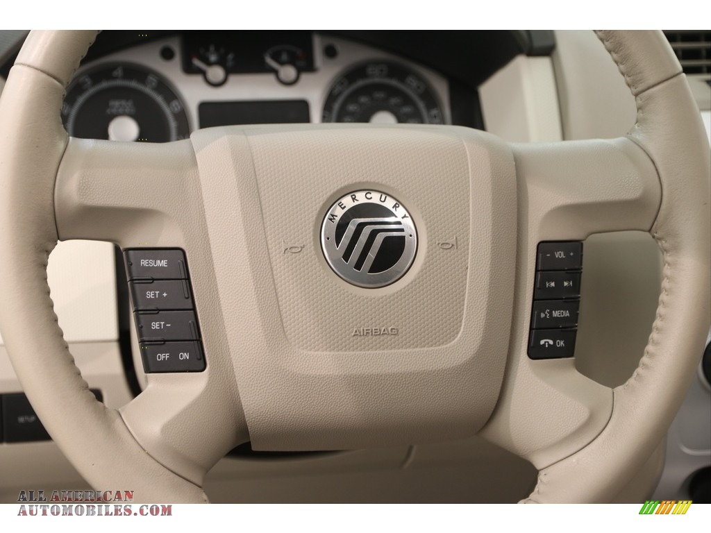 2009 Mariner V6 Premier 4WD - Light Ice Blue Metallic / Greystone Leather/Stone Alcantara photo #7