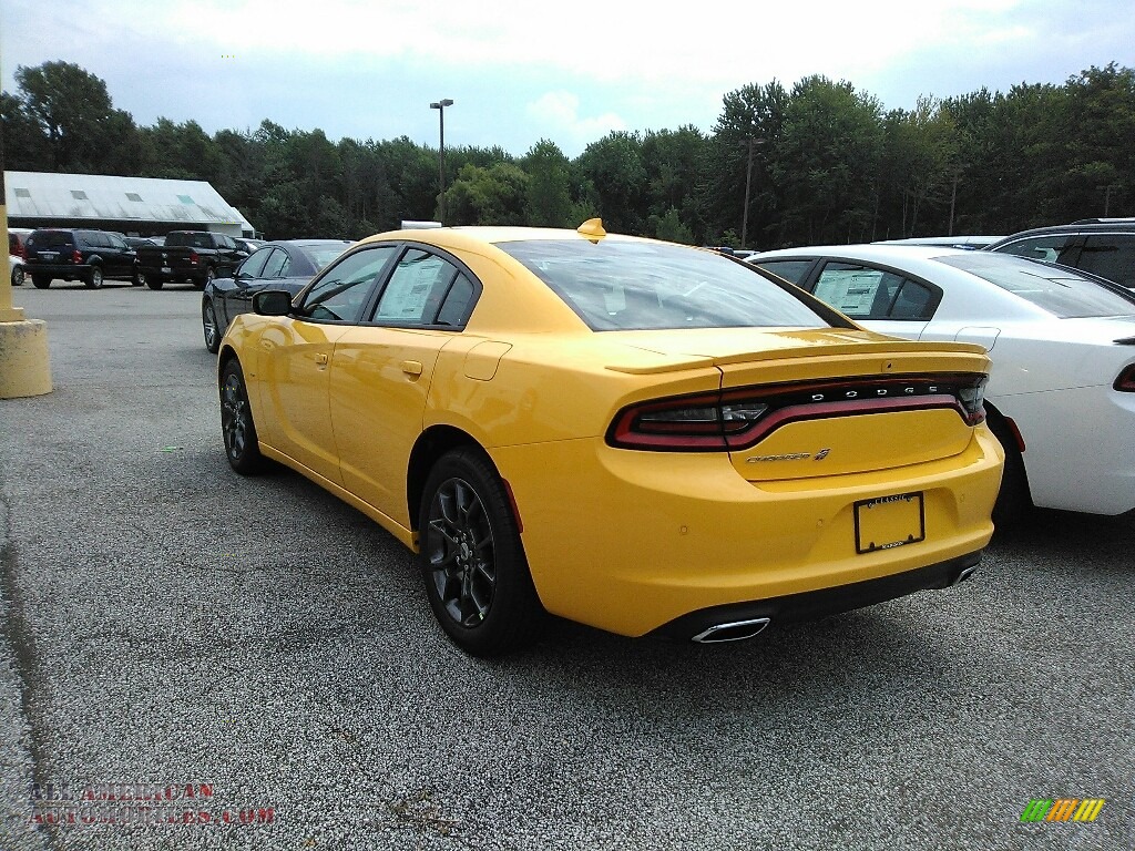 2018 Charger GT AWD - Yellow Jacket / Black photo #4