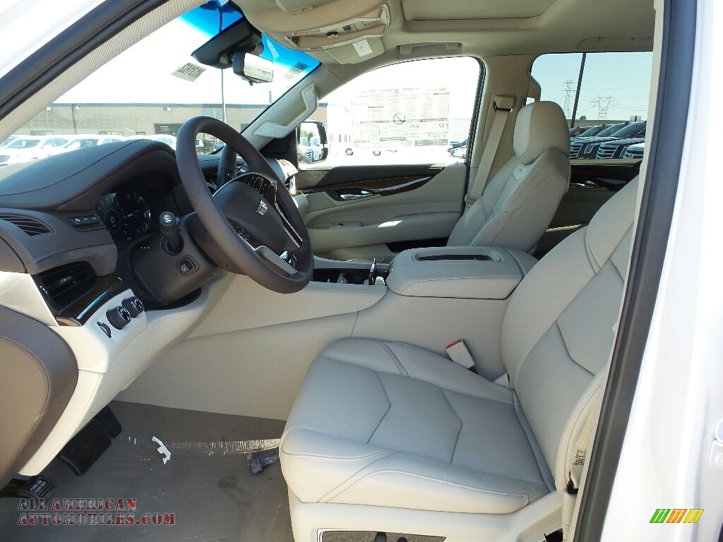2017 Escalade Luxury 4WD - Crystal White Tricoat / Shale/Cocoa Accents photo #3