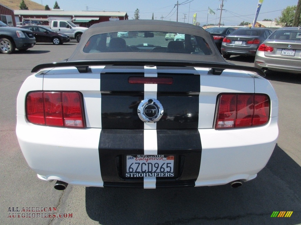 2007 Mustang GT Premium Convertible - Performance White / Black/Dove Accent photo #6