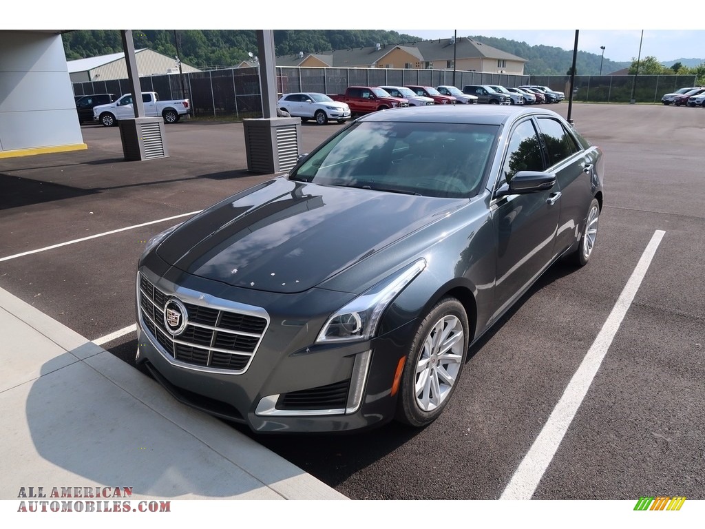 2014 CTS Luxury Sedan AWD - Phantom Gray Metallic / Light Platinum/Jet Black photo #3