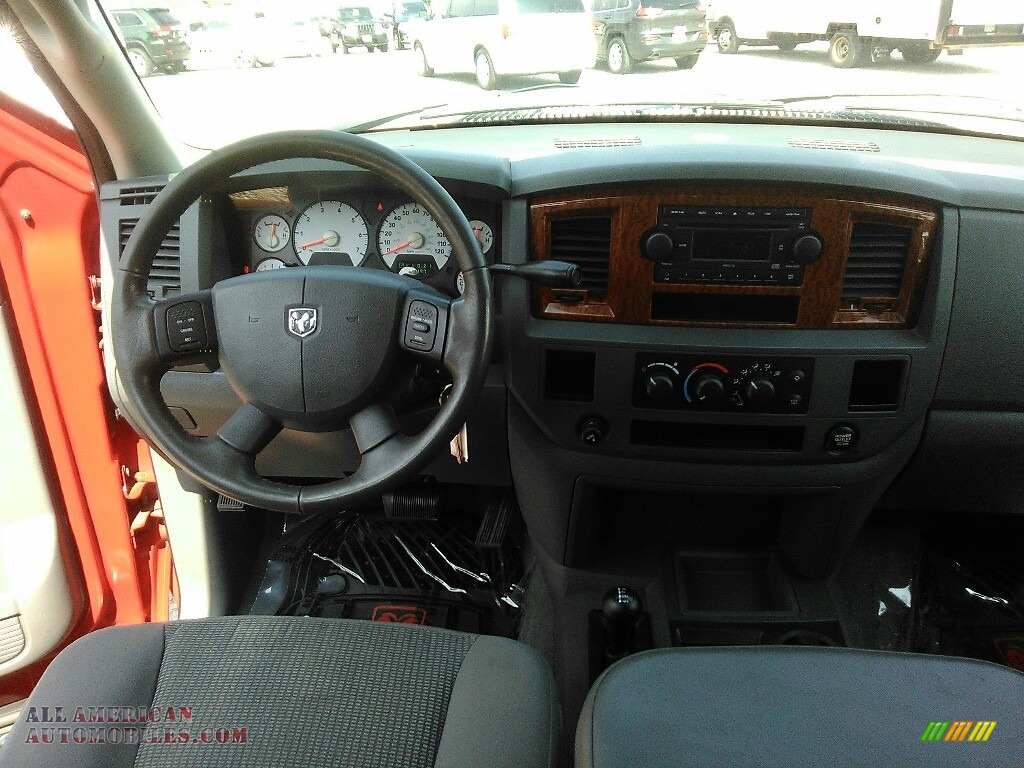 2006 Ram 2500 Big Horn Edition Quad Cab 4x4 - Flame Red / Medium Slate Gray photo #11