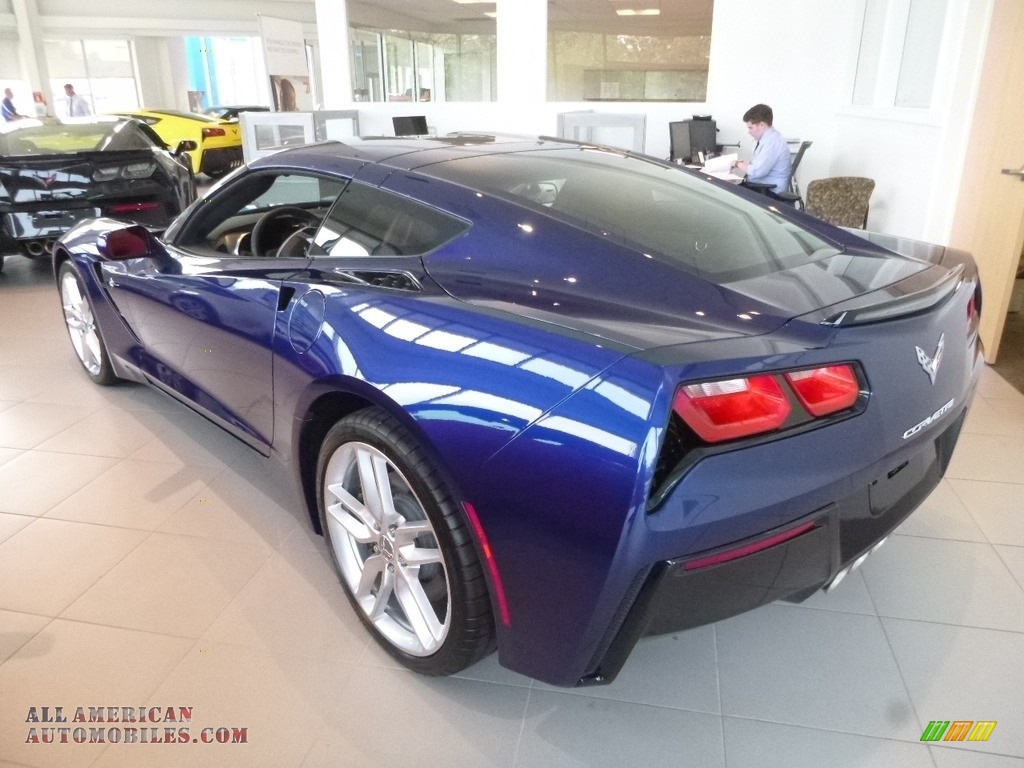 2018 Corvette Stingray Coupe - Admiral Blue Metallic / Adrenaline Red photo #2