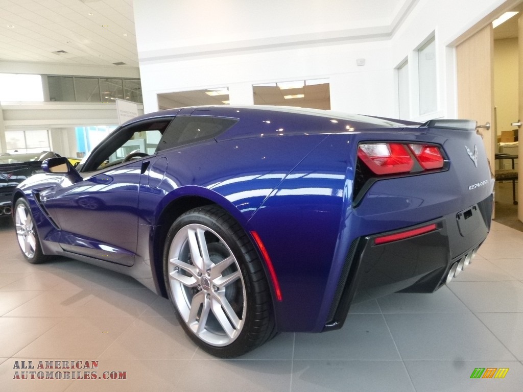 2018 Corvette Stingray Coupe - Admiral Blue Metallic / Adrenaline Red photo #3