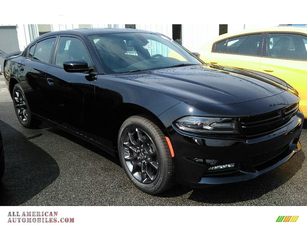 2018 Charger GT AWD - Pitch Black / Black photo #2