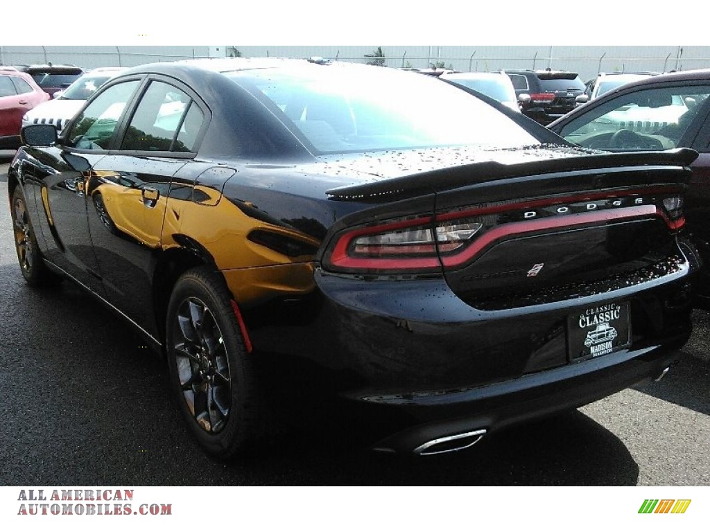 2018 Charger GT AWD - Pitch Black / Black photo #4