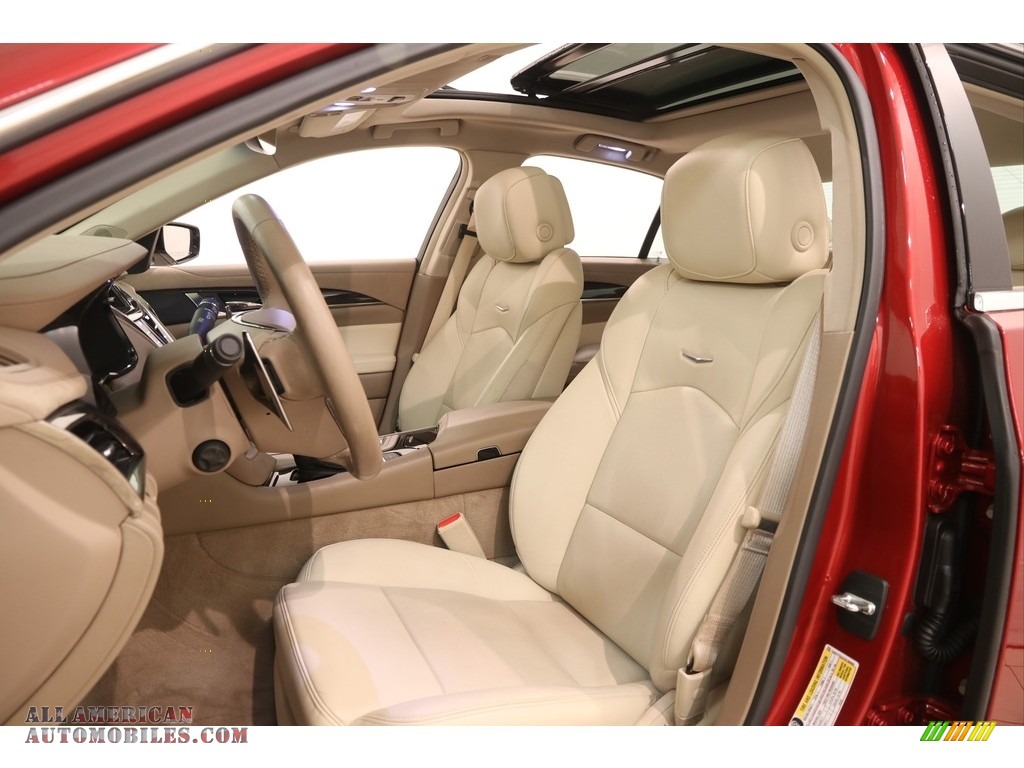 2014 CTS Luxury Sedan AWD - Red Obsession Tintcoat / Light Cashmere/Medium Cashmere photo #5
