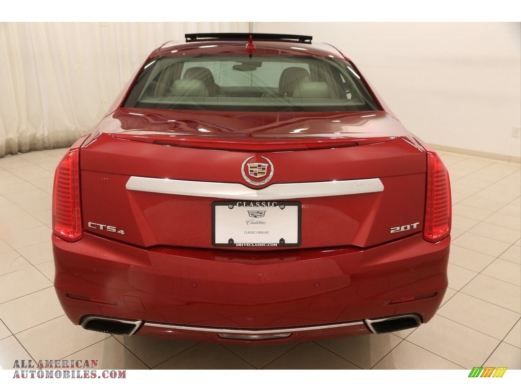2014 CTS Luxury Sedan AWD - Red Obsession Tintcoat / Light Cashmere/Medium Cashmere photo #15