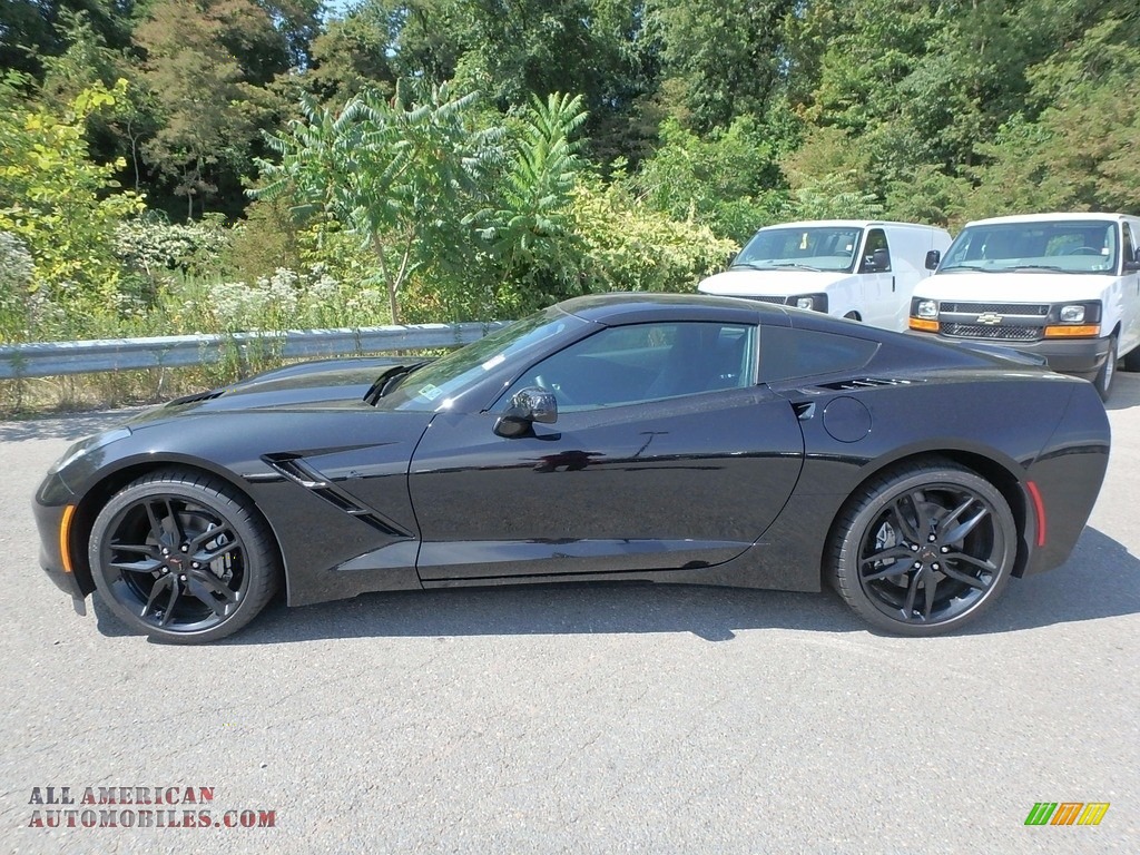 2018 Corvette Stingray Coupe - Black / Jet Black photo #9
