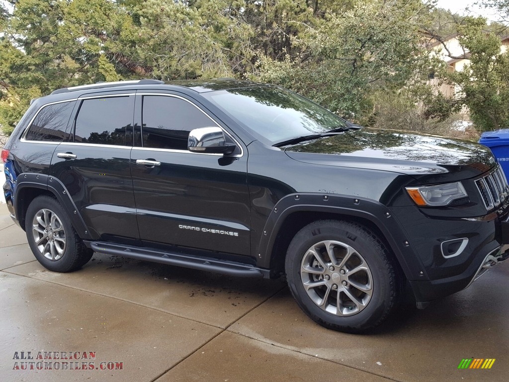 2014 Grand Cherokee Overland 4x4 - Black Forest Green Pearl / Overland Nepal Jeep Brown Light Frost photo #1