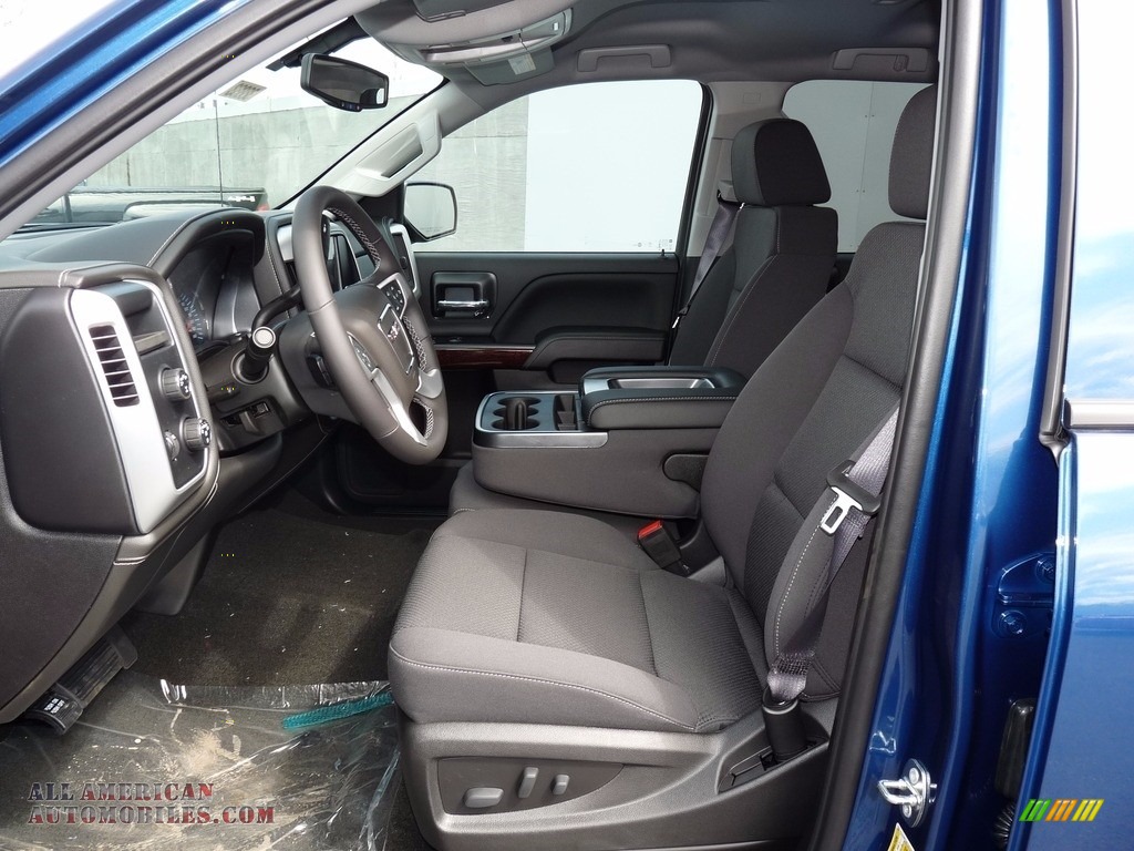 2017 Sierra 1500 SLE Double Cab 4WD - Stone Blue Metallic / Jet Black photo #6