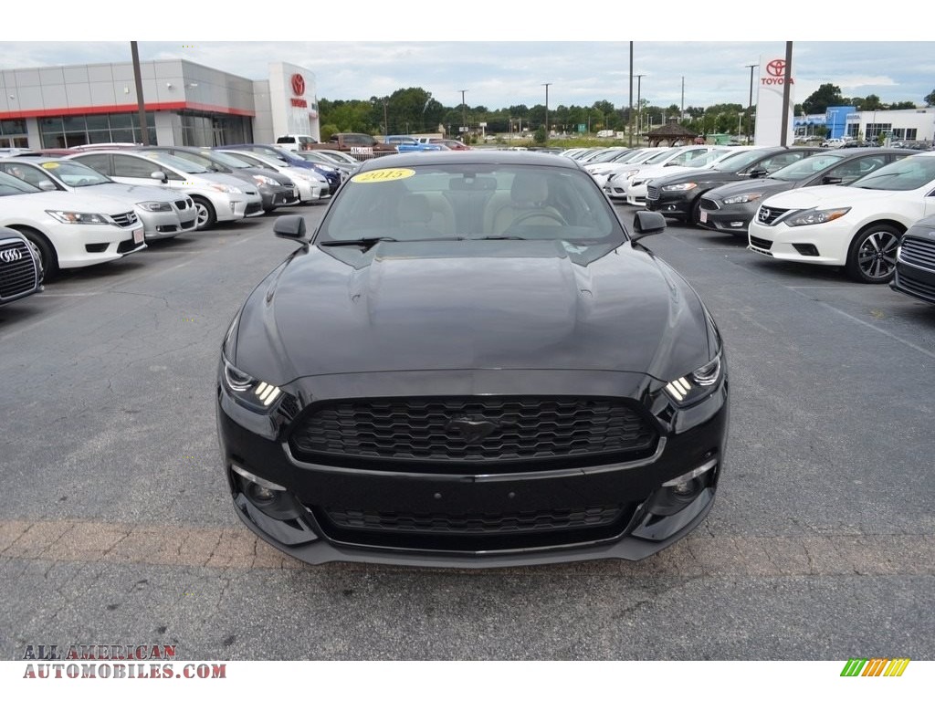 2015 Mustang EcoBoost Coupe - Black / Ceramic photo #23