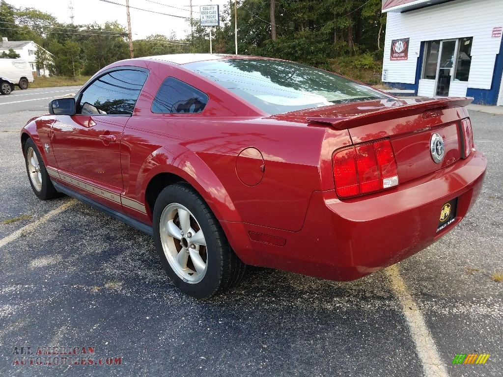 2009 Mustang V6 Coupe - Dark Candy Apple Red / Medium Parchment photo #2