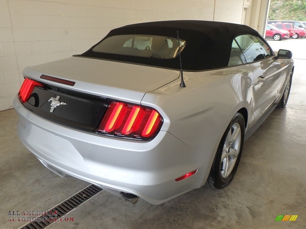 2017 Mustang V6 Convertible - Ingot Silver / Ebony photo #2