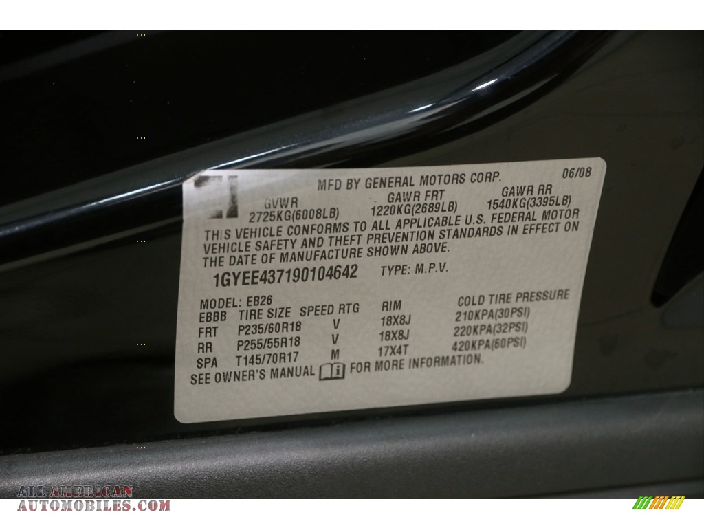 2009 SRX 4 V6 AWD - Black Raven / Cocoa/Cashmere photo #24