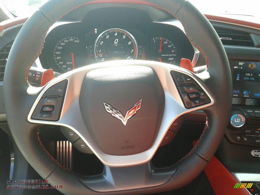 2017 Corvette Grand Sport Coupe - Black / Adrenaline Red photo #14