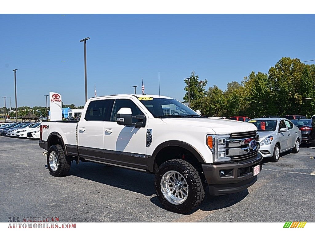 2017 Ford F250 Super Duty King Ranch Crew Cab 4x4 in White Platinum