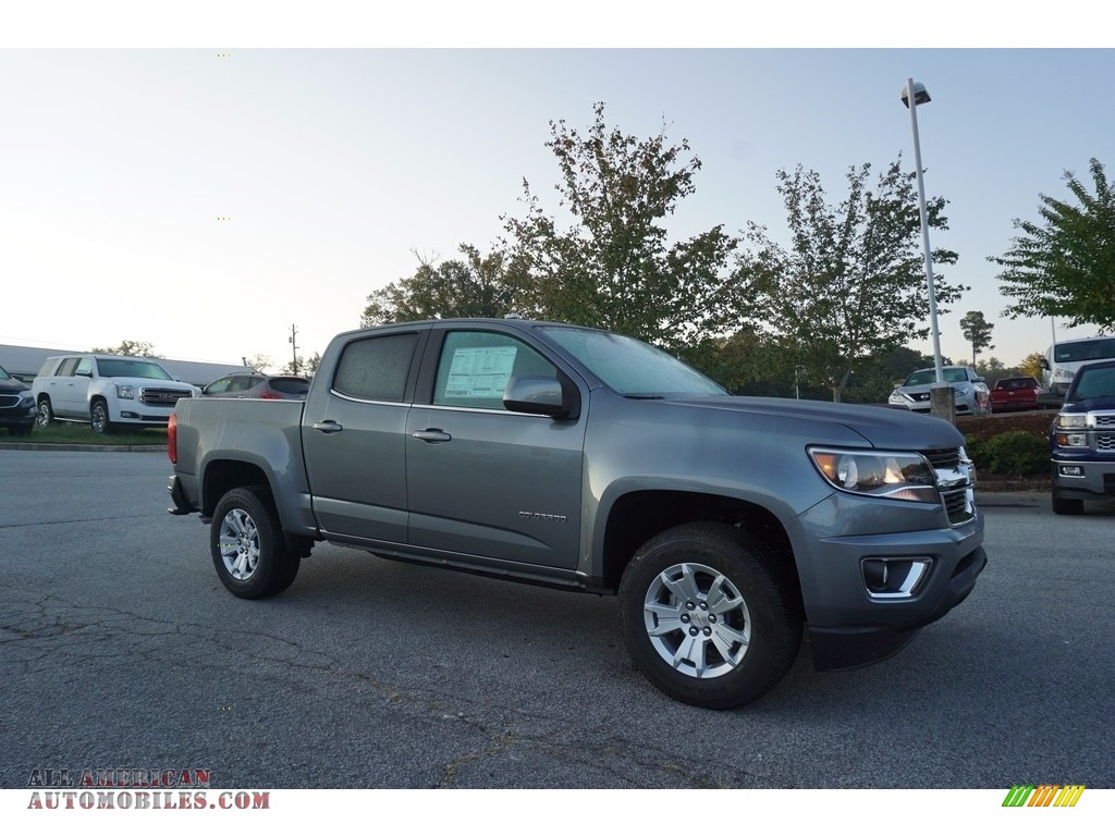 Satin Steel Metallic / Jet Black Chevrolet Colorado LT Crew Cab