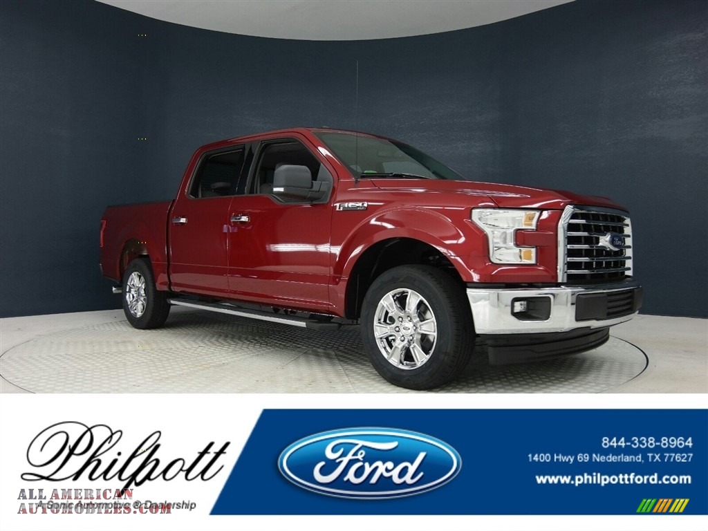 2017 F150 XLT SuperCrew - Ruby Red / Earth Gray photo #1