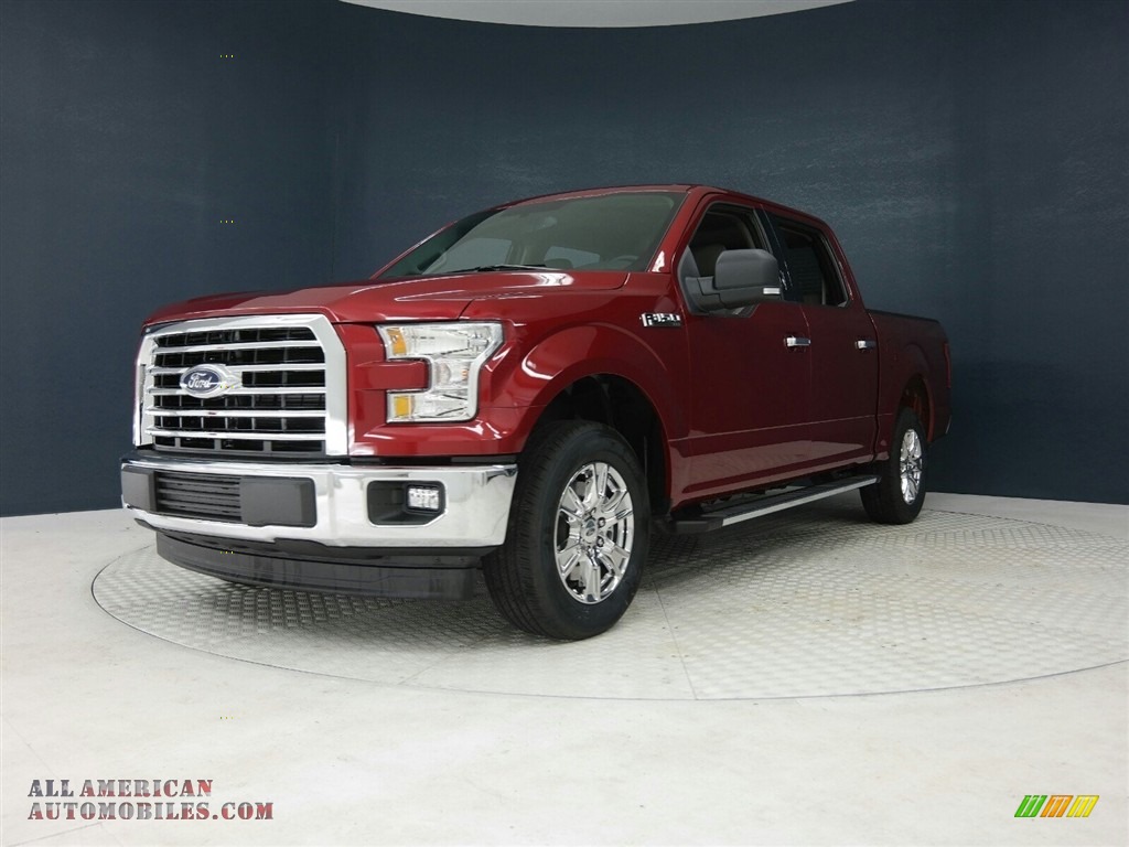 2017 F150 XLT SuperCrew - Ruby Red / Earth Gray photo #3