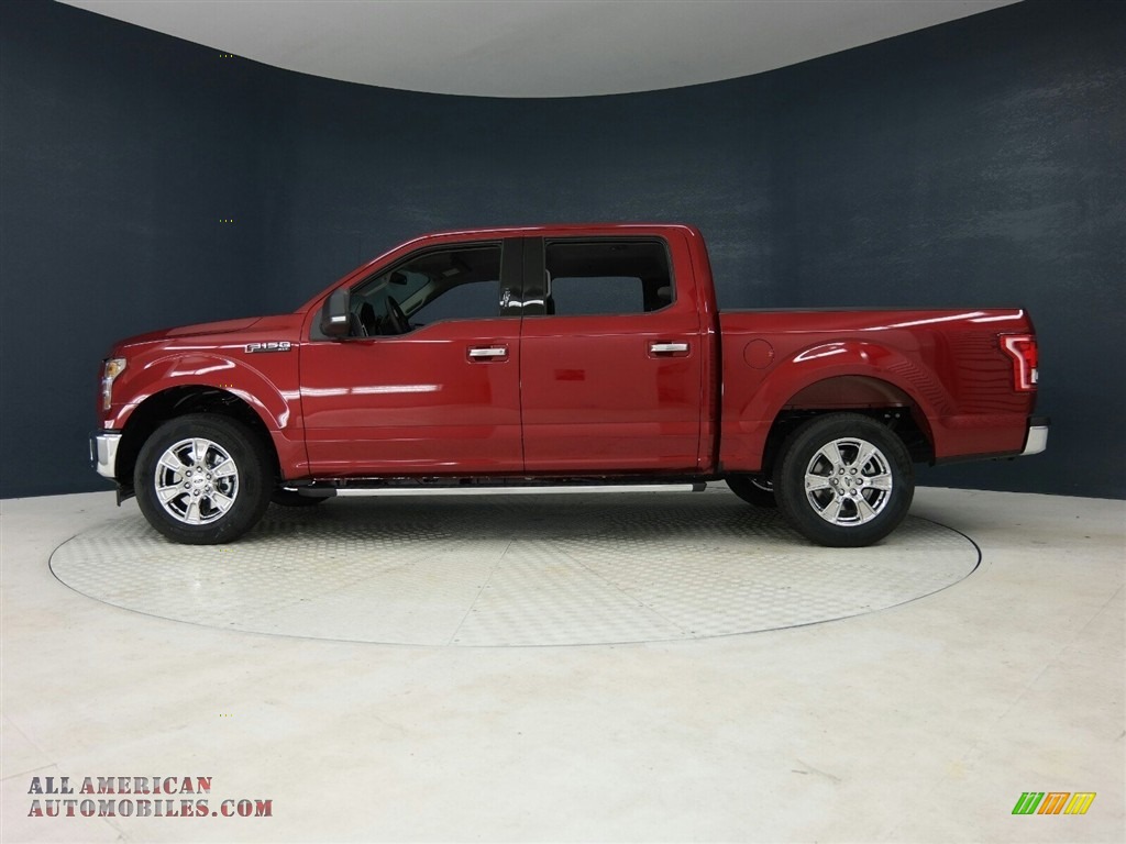 2017 F150 XLT SuperCrew - Ruby Red / Earth Gray photo #4