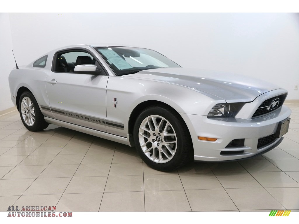 2014 Mustang V6 Premium Coupe - Ingot Silver / Charcoal Black photo #1