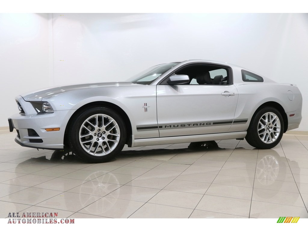 2014 Mustang V6 Premium Coupe - Ingot Silver / Charcoal Black photo #3