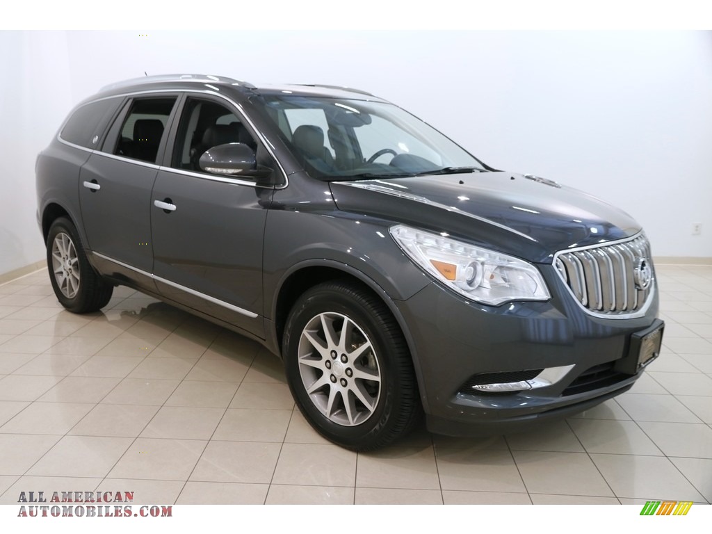 Cyber Gray Metallic / Ebony Leather Buick Enclave Leather