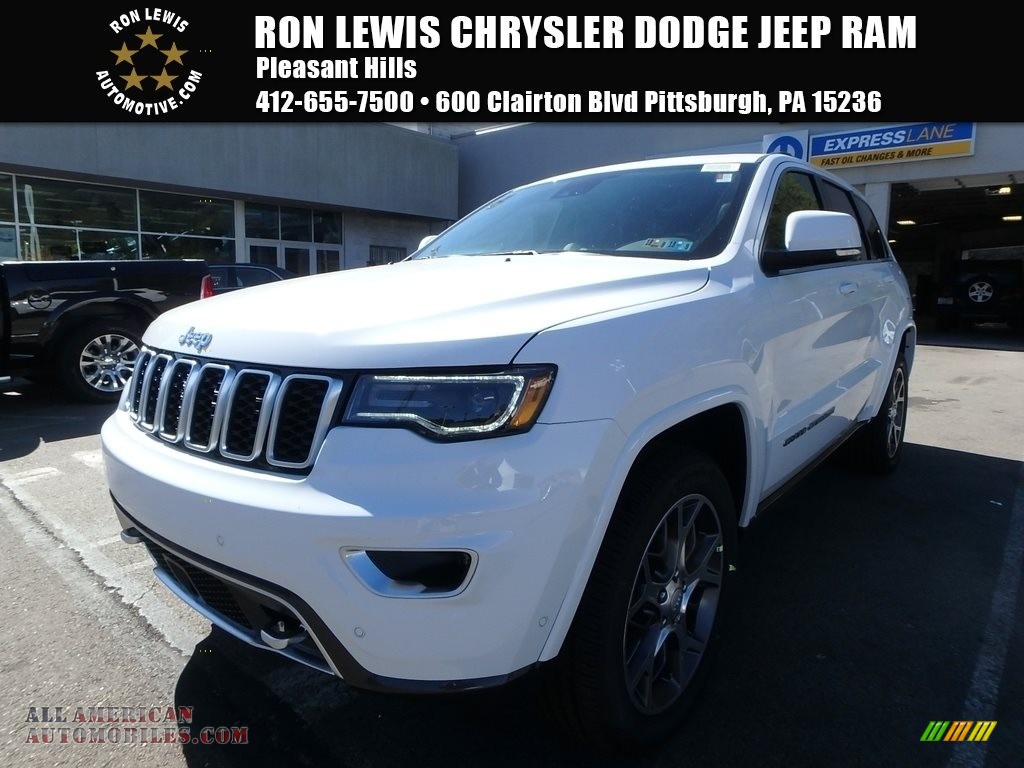 Bright White / Black Jeep Grand Cherokee Limited 4x4 Sterling Edition