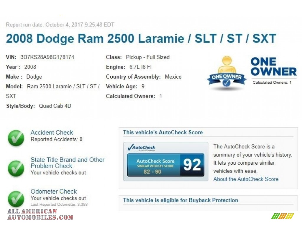 2008 Ram 2500 Laramie Quad Cab 4x4 - Brilliant Black Crystal Pearl / Medium Slate Gray photo #2