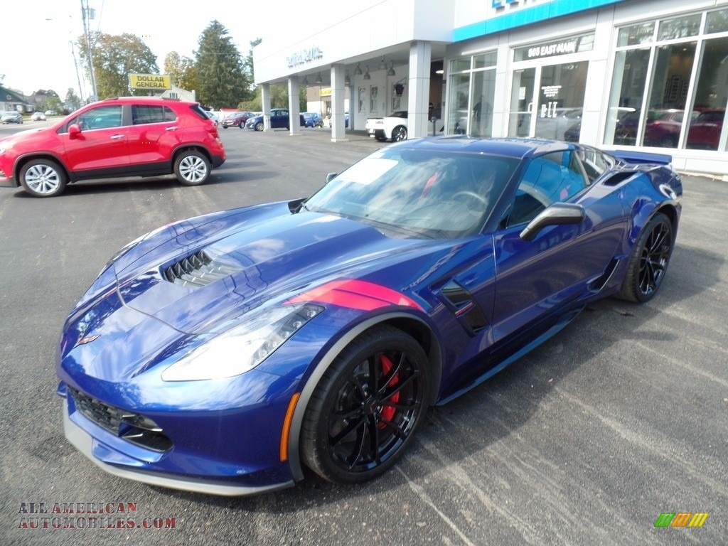 Admiral Blue / Jet Black Chevrolet Corvette Grand Sport Coupe