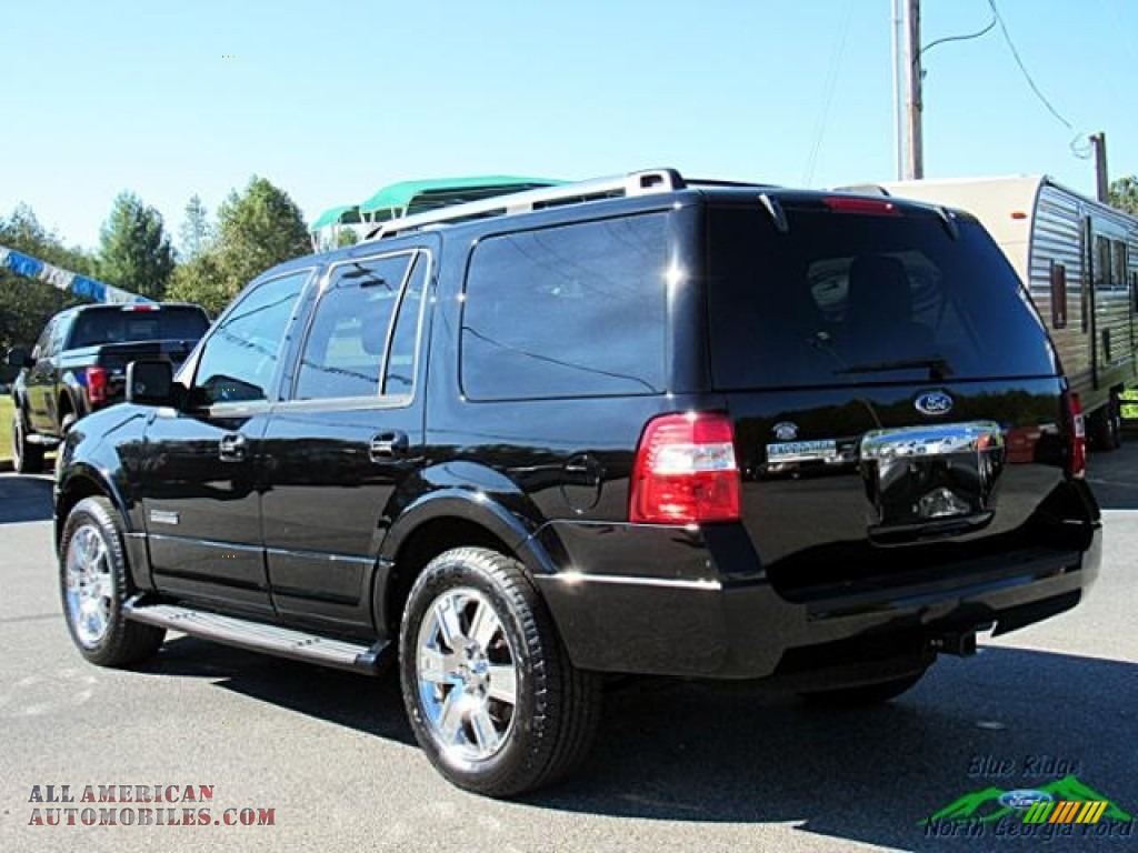 2007 Expedition Limited - Black / Charcoal Black/Caramel photo #3