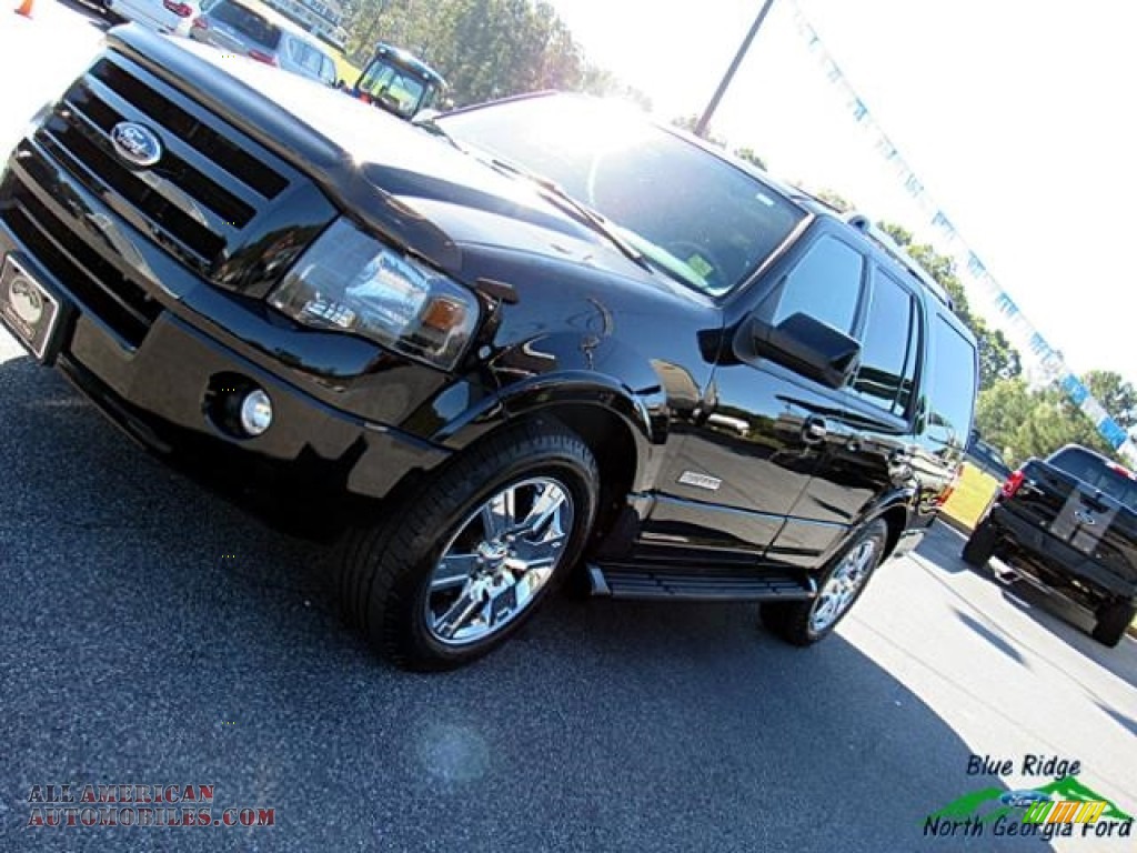 2007 Expedition Limited - Black / Charcoal Black/Caramel photo #30