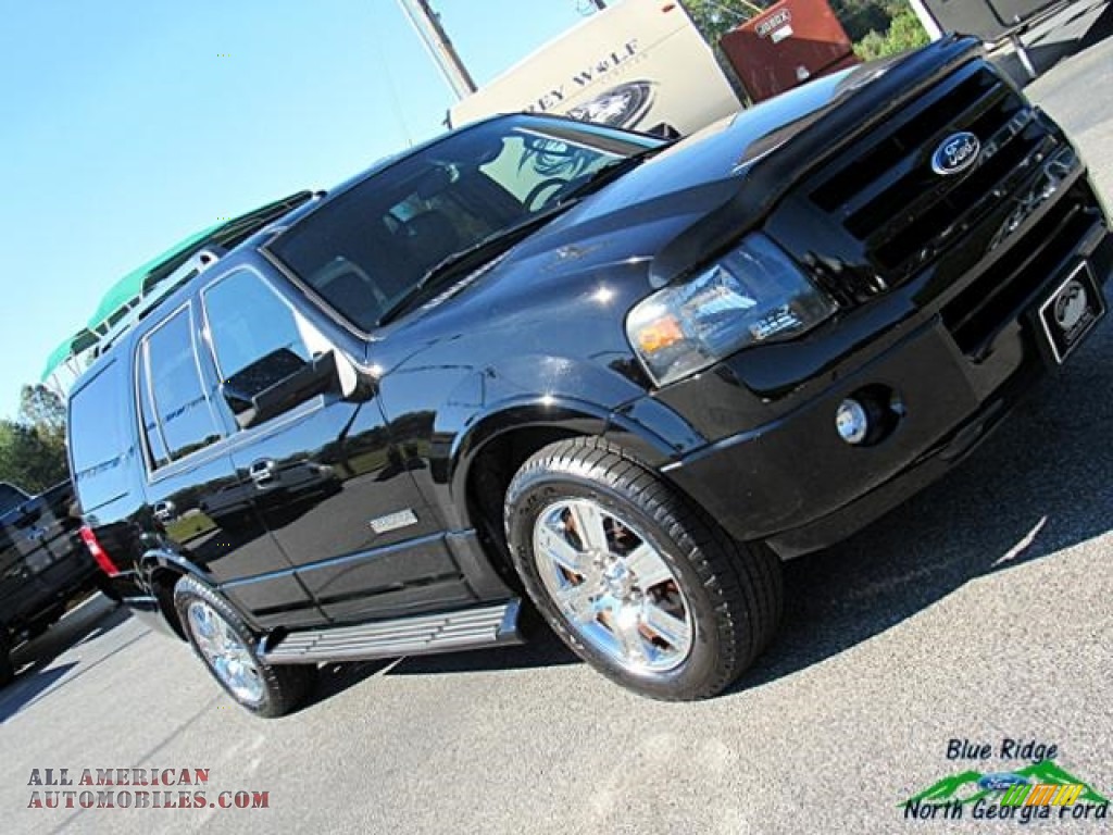2007 Expedition Limited - Black / Charcoal Black/Caramel photo #31