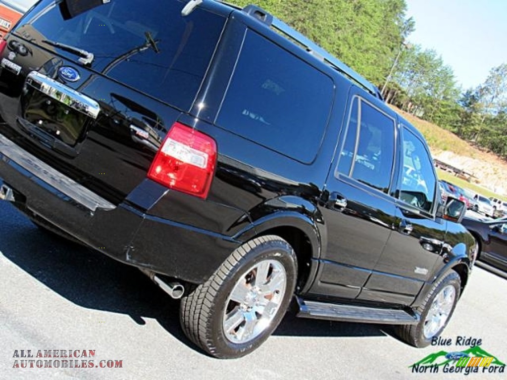 2007 Expedition Limited - Black / Charcoal Black/Caramel photo #32