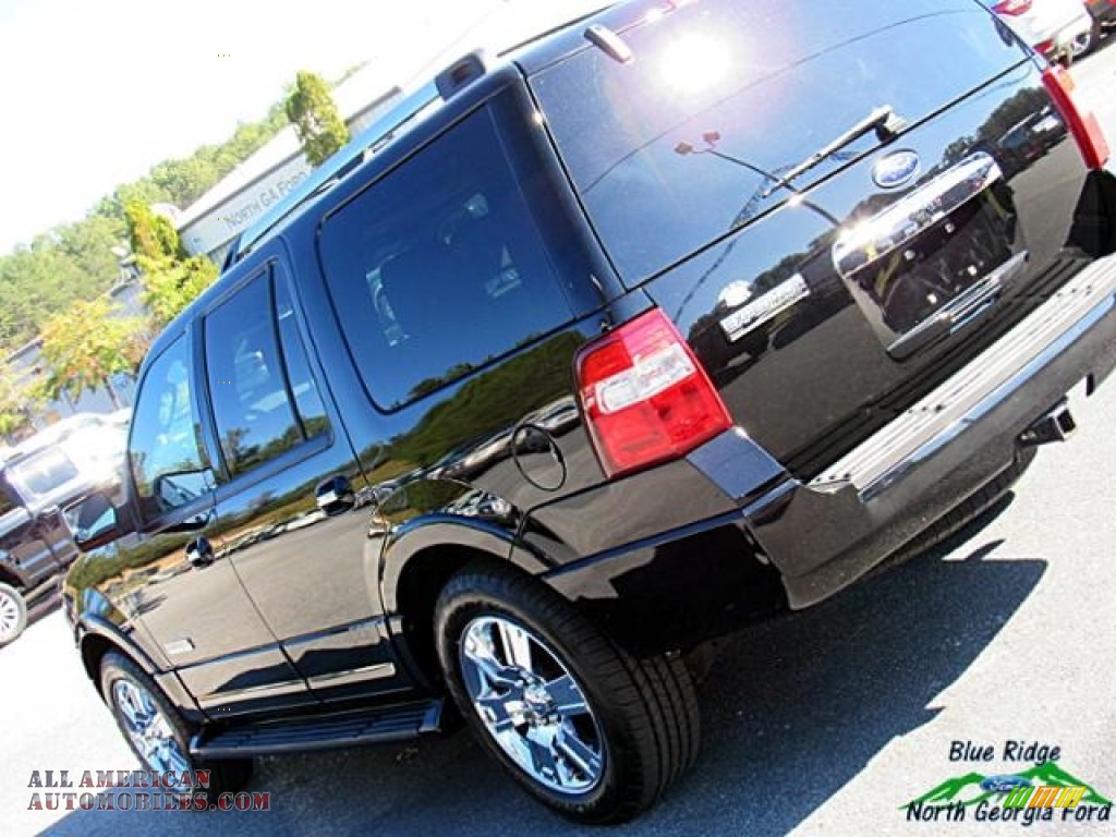 2007 Expedition Limited - Black / Charcoal Black/Caramel photo #33