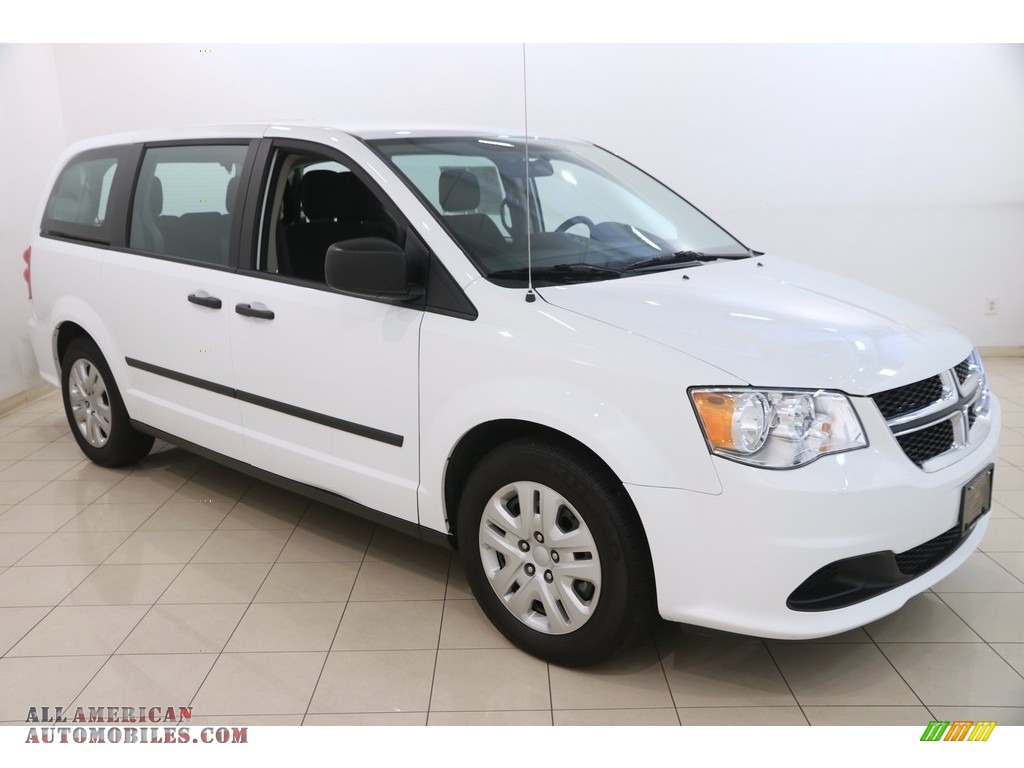 Bright White / Black/Light Graystone Dodge Grand Caravan SE