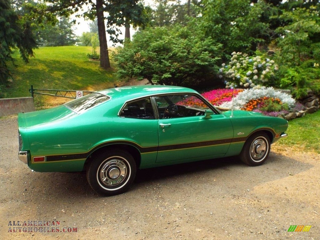 1971 Maverick Coupe - Grabber Green / Black photo #22