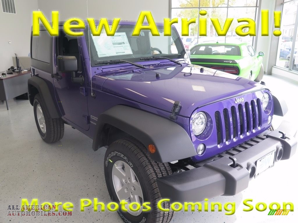 Xtreme Purple Pearl / Black Jeep Wrangler Sport 4x4