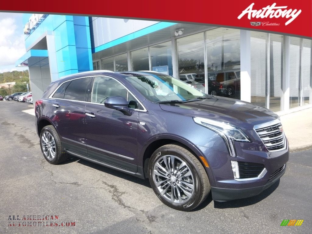 Harbor Blue Metallic / Jet Black Cadillac XT5 Premium Luxury AWD