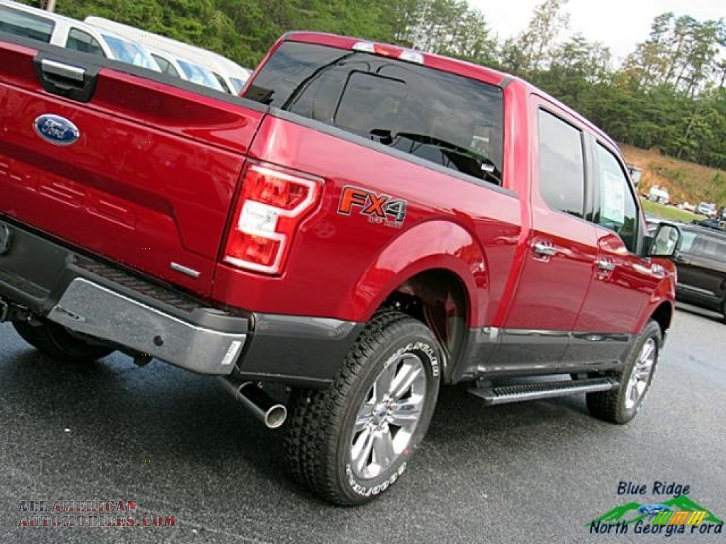 2018 F150 XLT SuperCrew 4x4 - Ruby Red / Earth Gray photo #37
