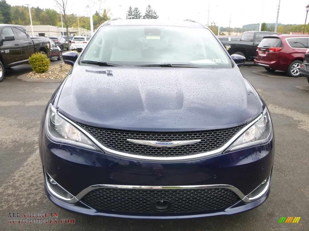 2018 Pacifica Touring L - Jazz Blue Pearl / Cognac/Alloy/Toffee photo #8