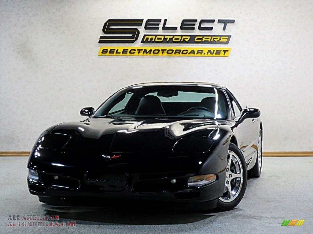 2004 Corvette Coupe - Black / Black photo #1