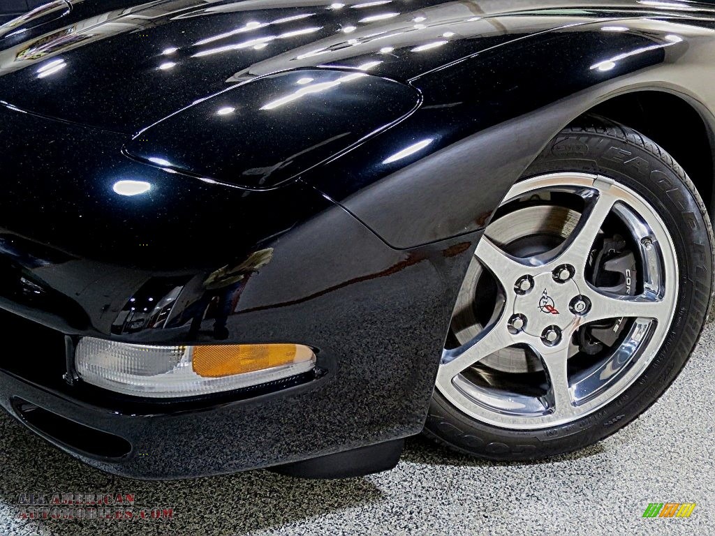 2004 Corvette Coupe - Black / Black photo #11