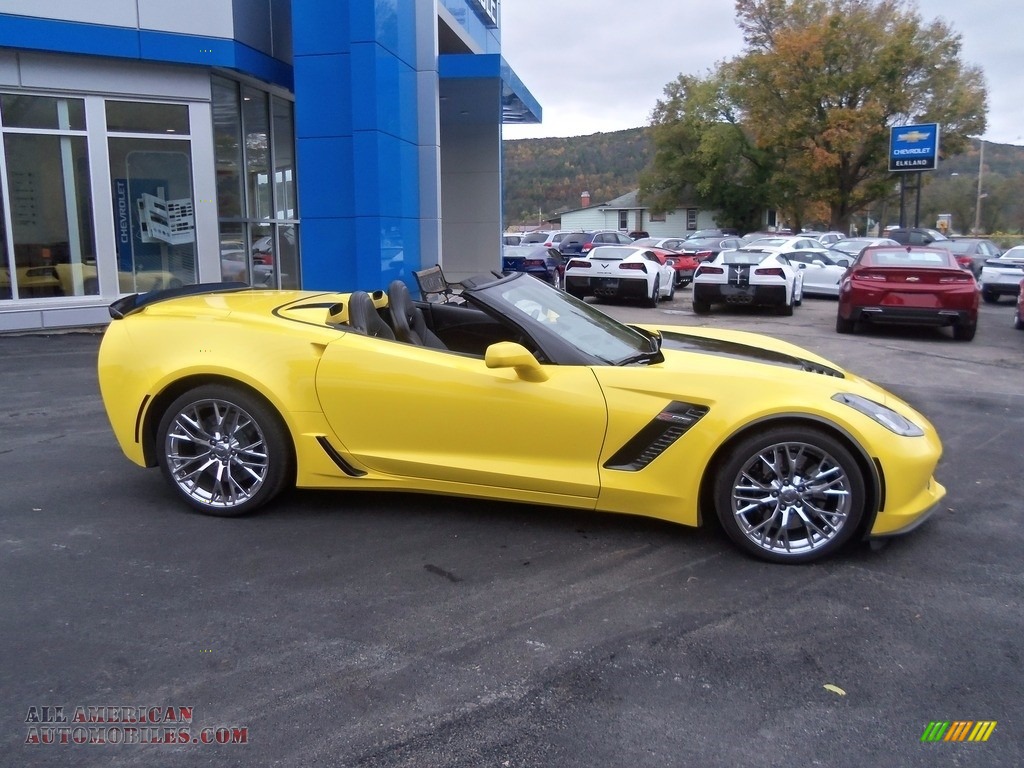 Corvette Racing Yellow Tintcoat / Jet Black Chevrolet Corvette Z06 Convertible