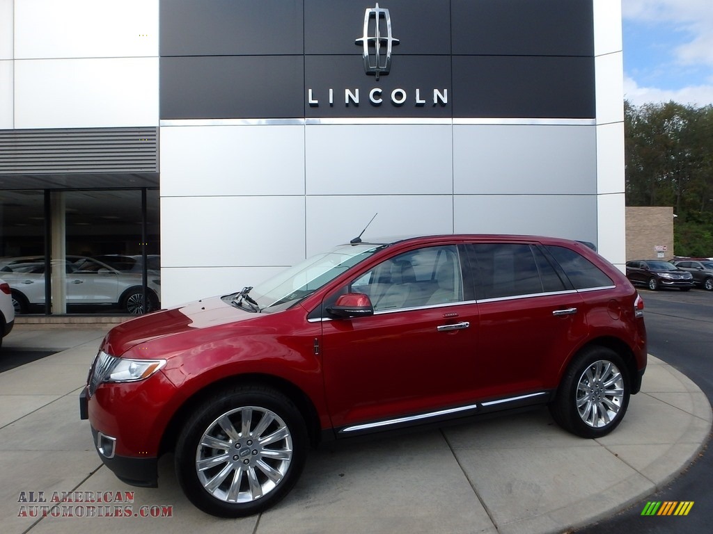 Ruby Red Tinted Tri-Coat / Medium Light Stone Lincoln MKX AWD